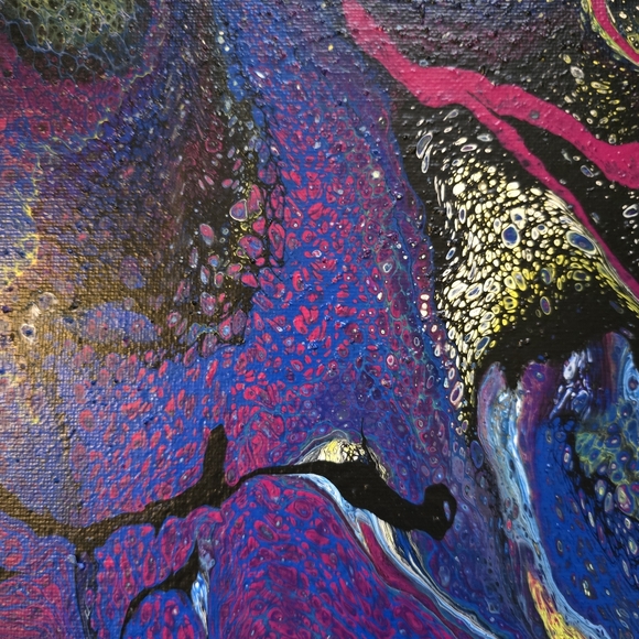 HANDCRAFTED Abstract 2pc Painting HANDMADE HANDPAINTED Wall Art Decor Artwork - Picture 10 of 17